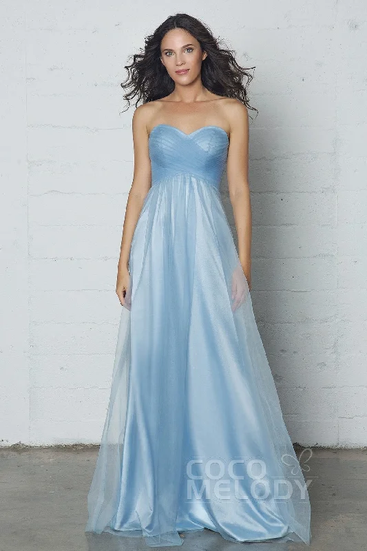 Sheath-Column Floor Length Tulle Dress COZF17016 Tulle Lace Dress