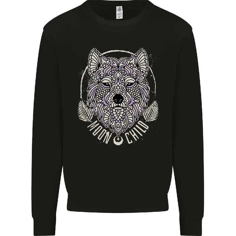 Mandala Wolf Mens Sweatshirt Jumper