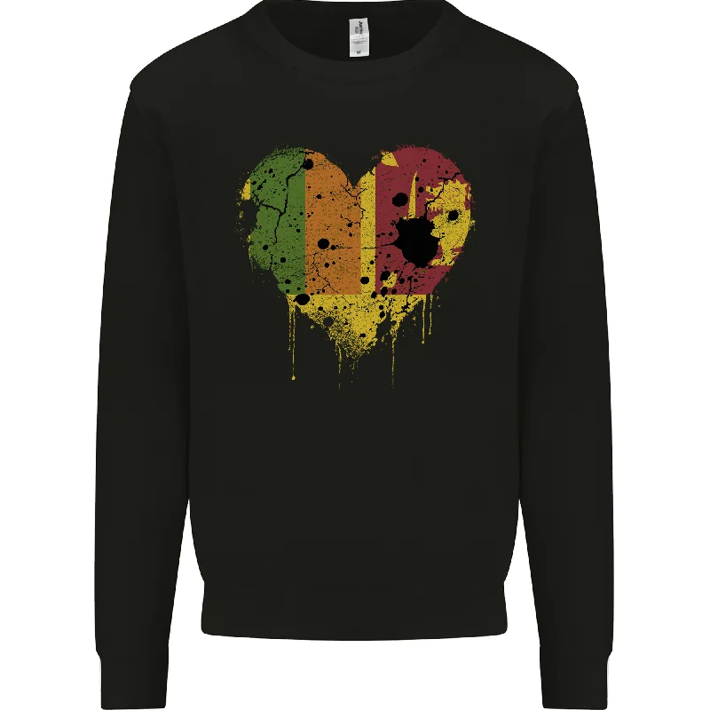 Love Sri Lankan Flag Sri Lanka Day Football Mens Sweatshirt Jumper