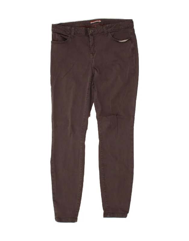 TOMMY HILFIGER Womens Legging Casual Trousers US 10 Large W32 L29 Brown