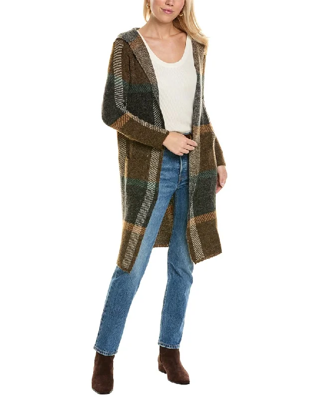 Joseph A. Hooded Duster Coat Water-resistant sweaters