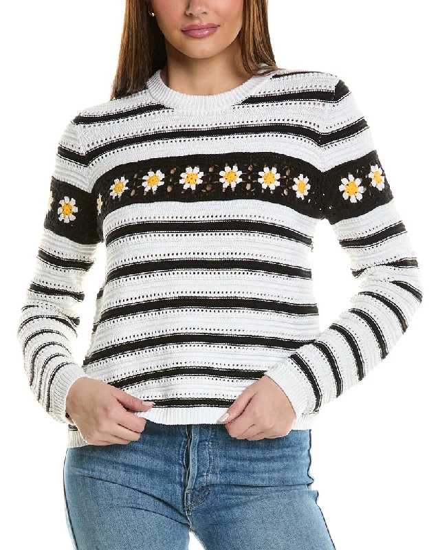 Autumn Cashmere Breton Stripe Sweater Oversized sweaters