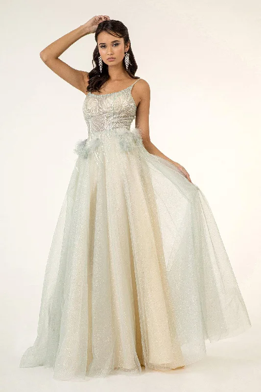 Prom Long Formal Spaghetti Strap Glitter Mesh Dress Cotton maxi dresses