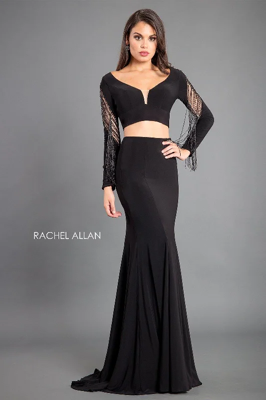 Rachel Allan Long Sexy Two Piece Prom Dress Strapless maxi dresses