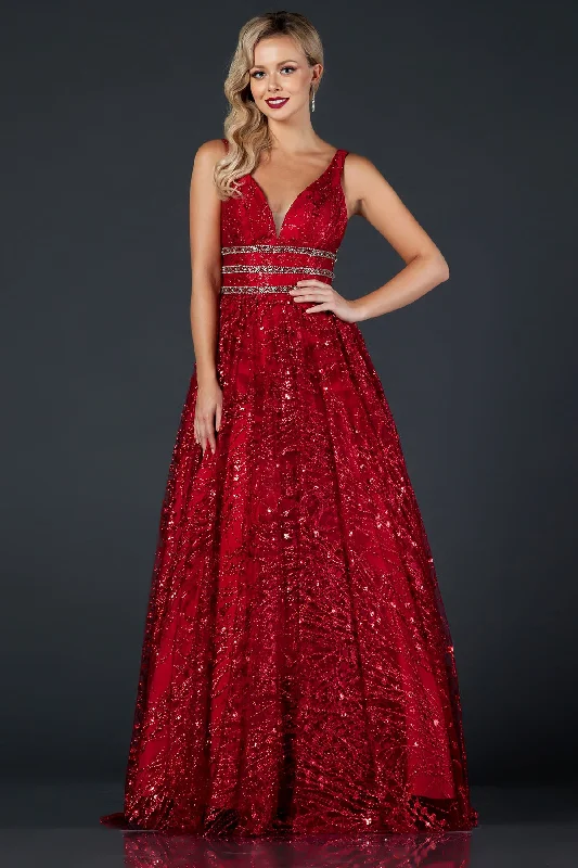 Aspeed Design -L2149 Beaded A Line Dress Travel unclassified dresses