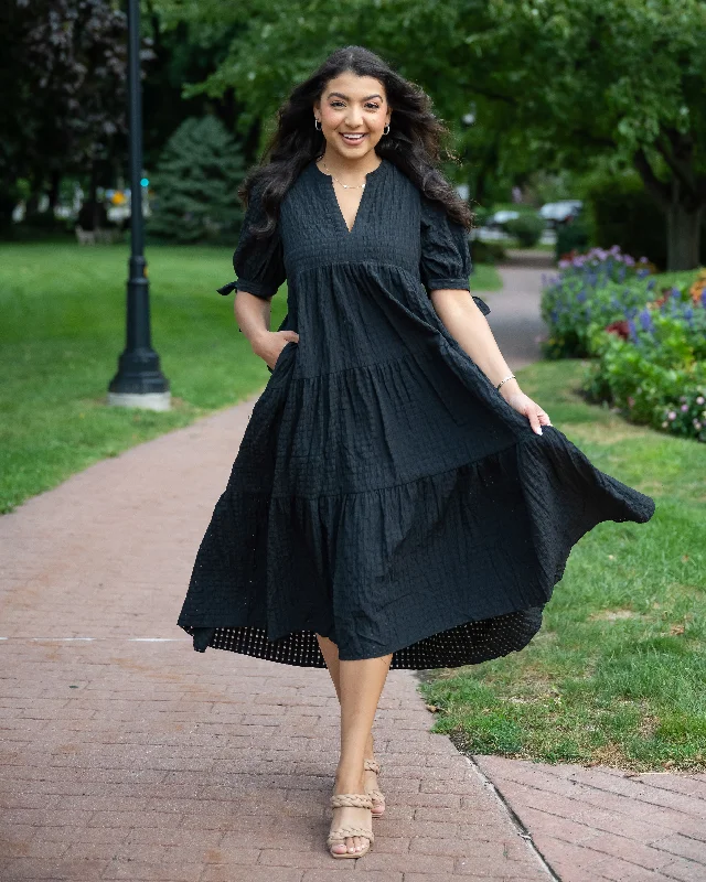 Samantha Black English Factory Dress Velvet unclassified dresses