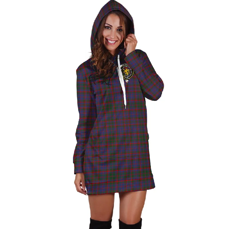 Cumming Tartan Hoodie Dress with Family Crest Floral unclassified dresses