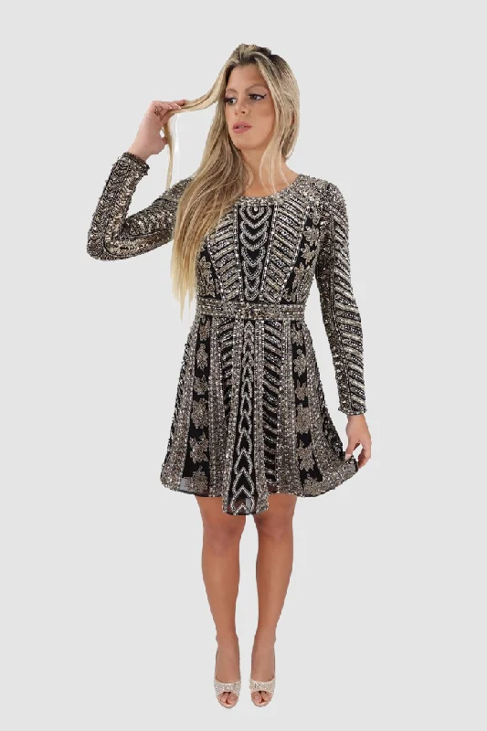 Black Beaded Dress Engagement unclassified dresses