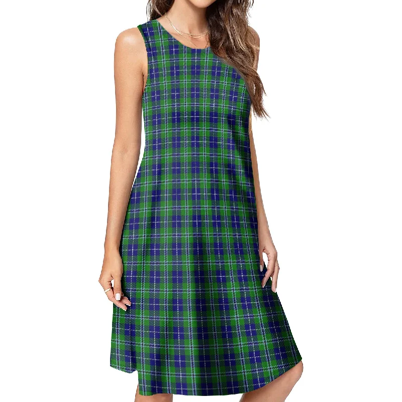 Douglas Tartan Womens Casual Dresses Metallic unclassified dresses