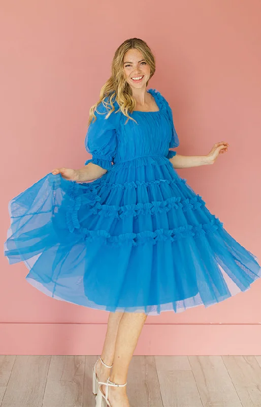 Sasha Princess Blue Dress - DM Exclusive - Maternity Friendly Luxury unclassified dresses