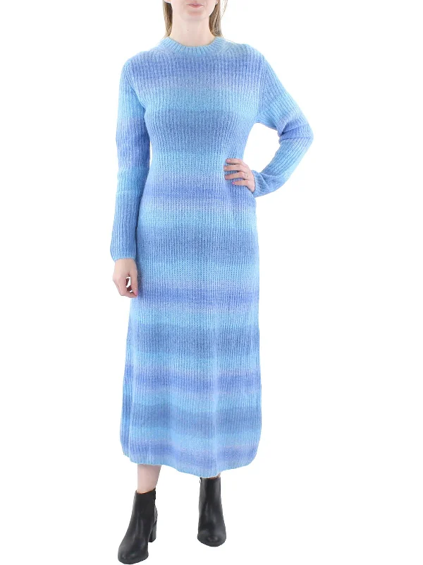 Womens Knit Long Sweaterdress Stylish Maxi Skirt